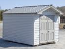 8x12 Vinyl Front Entry Peak Style Storage Shed from Pine Creek Structures of Spring Glen