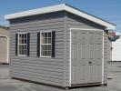 6x14 Lean-To Storage Shed With Graphite Grey Vinyl Siding