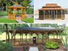 Various Styles of Wood Gazebos